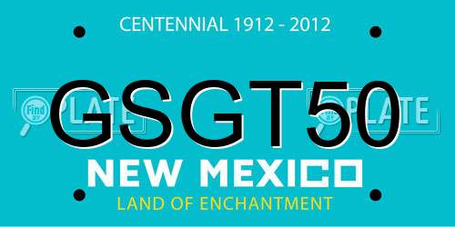 GSGT50 New Mexico License Plate