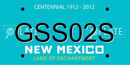 GSS02S New Mexico License Plate