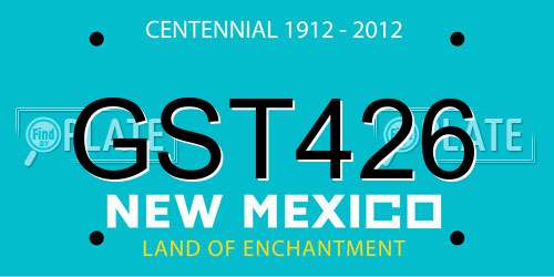 GST426 New Mexico License Plate