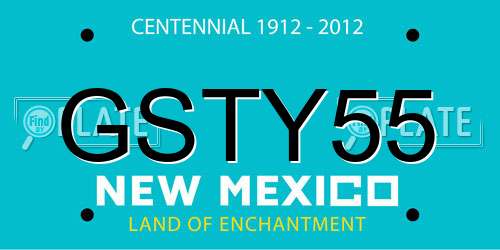GSTY55 New Mexico License Plate