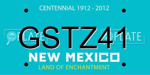 GSTZ41 New Mexico License Plate