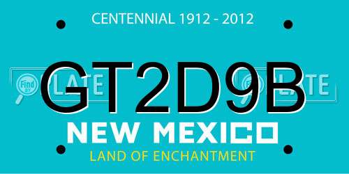 GT2D9B New Mexico License Plate