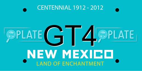 GT4 New Mexico License Plate