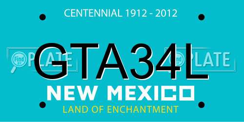 GTA34L New Mexico License Plate
