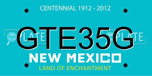 GTE35G New Mexico License Plate