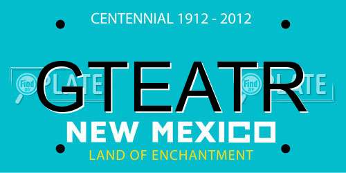 GTEATR New Mexico License Plate