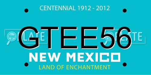 GTEE56 New Mexico License Plate