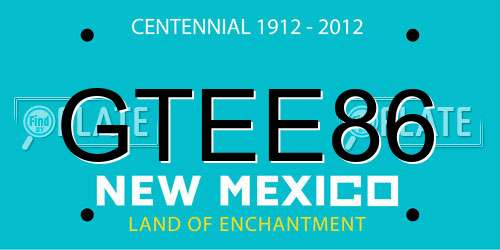 GTEE86 New Mexico License Plate