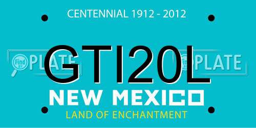 GTI20L New Mexico License Plate