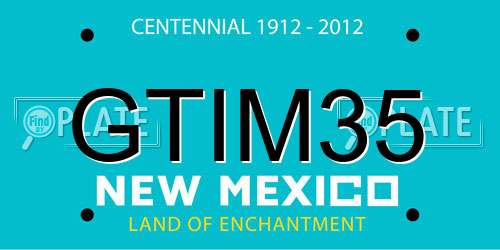 GTIM35 New Mexico License Plate