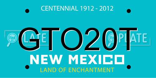 GTO20T New Mexico License Plate