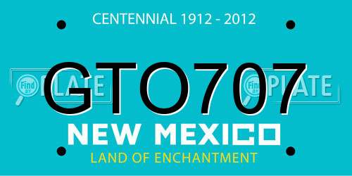 GTO707 New Mexico License Plate