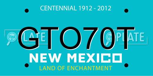 GTO70T New Mexico License Plate