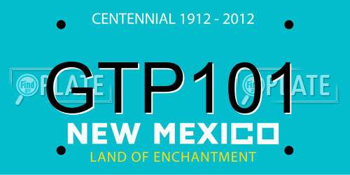 GTP101 New Mexico License Plate