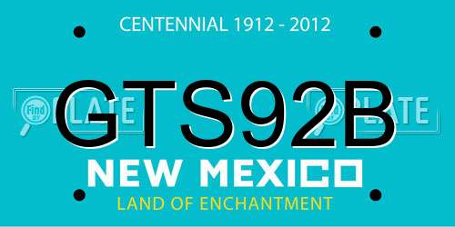GTS92B New Mexico License Plate
