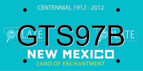 GTS97B New Mexico License Plate