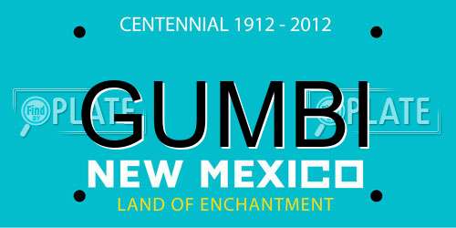 GUMBI New Mexico License Plate