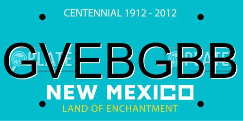 GVEBGBB New Mexico License Plate