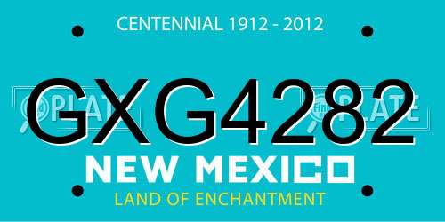 GXG4282 New Mexico License Plate