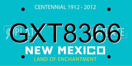 GXT8366 New Mexico License Plate