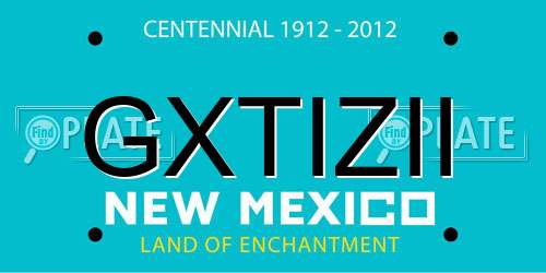GXTIZII New Mexico License Plate