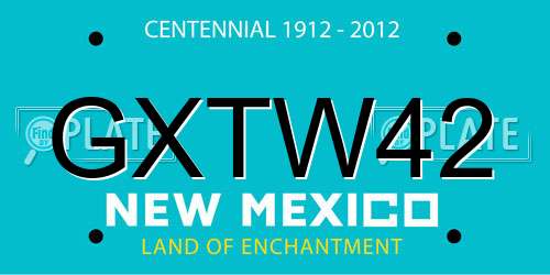 GXTW42 New Mexico License Plate
