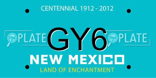 GY6 New Mexico License Plate