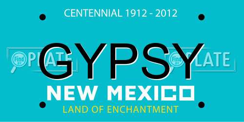 GYPSY New Mexico License Plate
