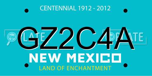 GZ2C4A New Mexico License Plate