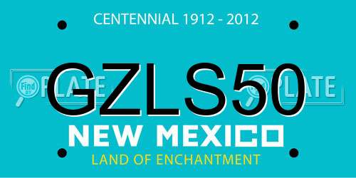 GZLS50 New Mexico License Plate