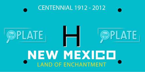 H New Mexico License Plate