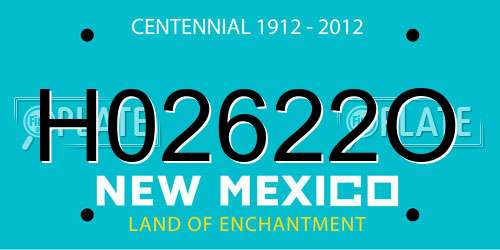 H02622O New Mexico License Plate