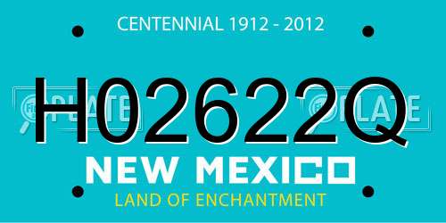 H02622Q New Mexico License Plate