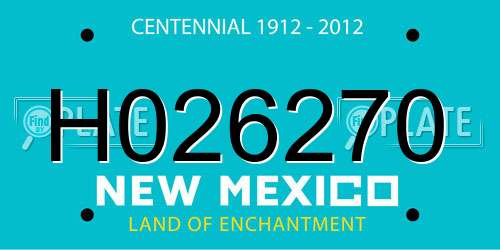 H026270 New Mexico License Plate