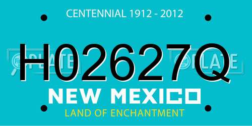 H02627Q New Mexico License Plate