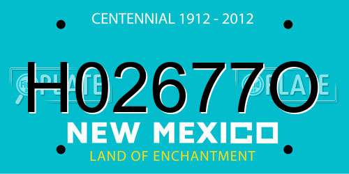 H02677O New Mexico License Plate
