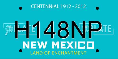 H148NP New Mexico License Plate