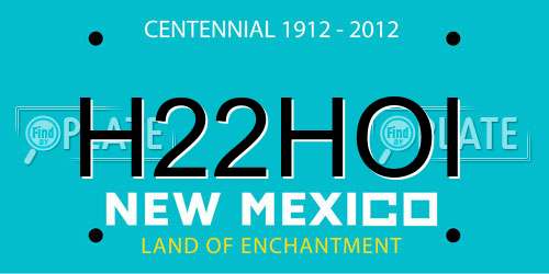 H22HOI New Mexico License Plate