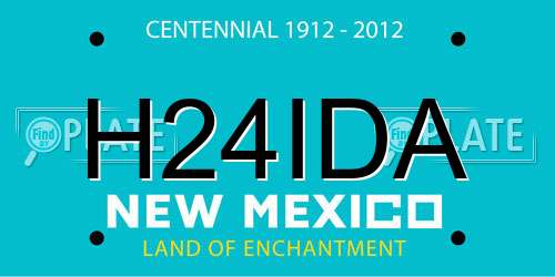 H24IDA New Mexico License Plate