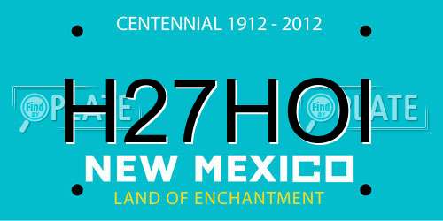 H27HOI New Mexico License Plate