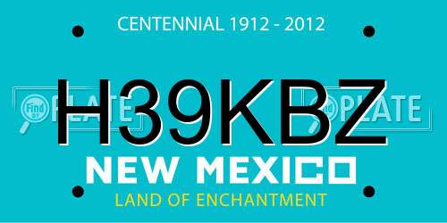 H39KBZ New Mexico License Plate