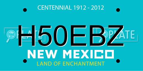 H50EBZ New Mexico License Plate