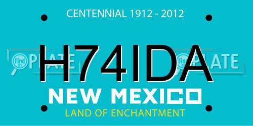 H74IDA New Mexico License Plate