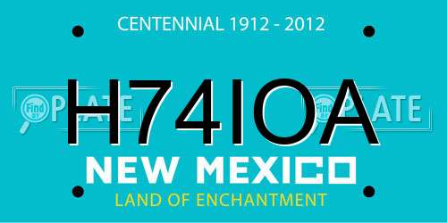 H74IOA New Mexico License Plate