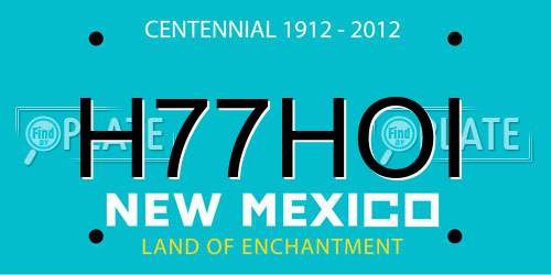 H77HOI New Mexico License Plate