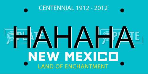 HAHAHA New Mexico License Plate