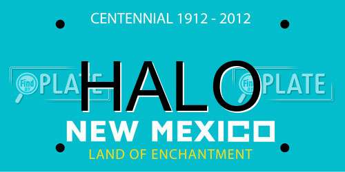 HALO New Mexico License Plate