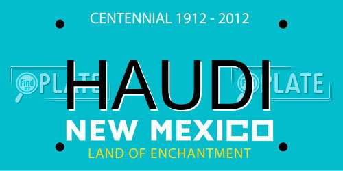HAUDI New Mexico License Plate
