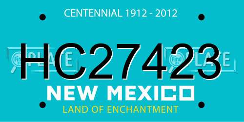 HC27423 New Mexico License Plate