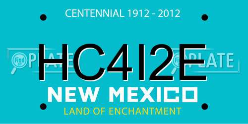 HC4I2E New Mexico License Plate